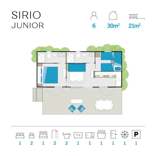 Vakantiepark Isamar - plattegrond - Sirio Junior