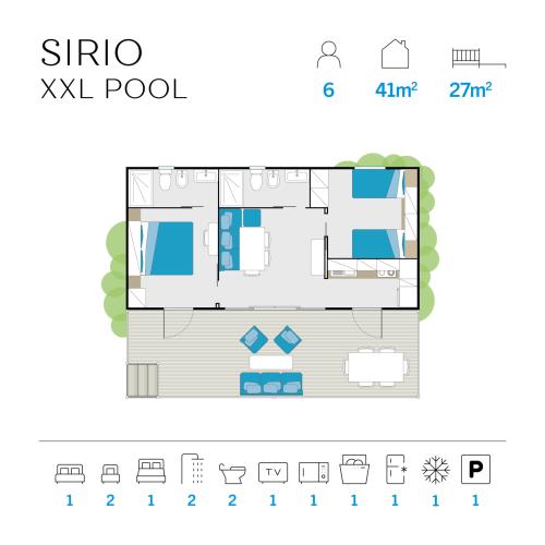 Vakantiepark Isamar - plattegrond - Sirio Pool