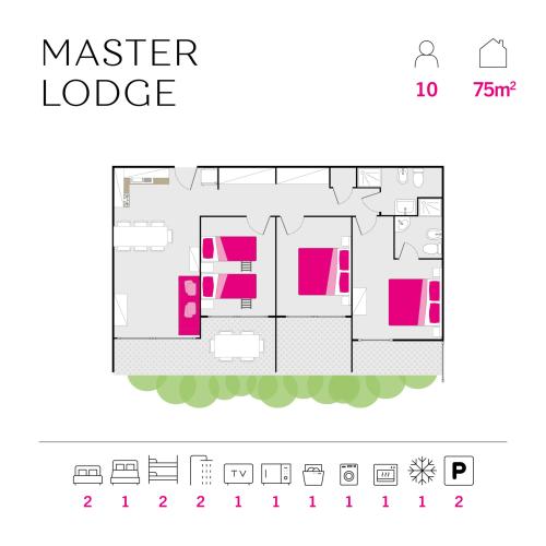 Ośrodek Isamar - plan rezydencji - Master Lodge Garden