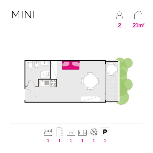 Feriendorf Isamar - Grundriss Residence - Mini Floor